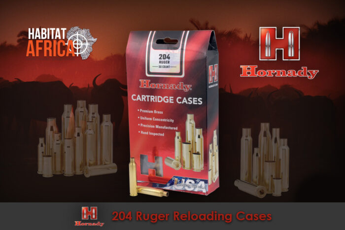 Hornady 204 Ruger Reloading Brass Cases Habitat Africa