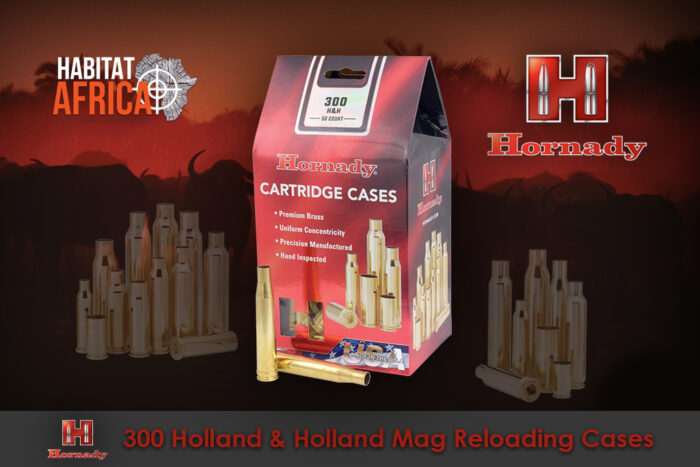 Hornady 300 Holland & Holland Magnum Reloading Brass Cases Habitat Africa