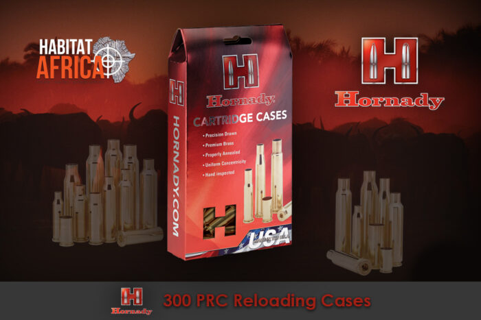 Hornady 300 PRC Reloading Brass Cases Habitat Africa