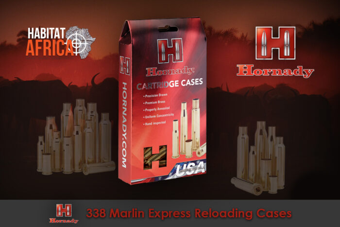 Hornady 338 Marlin Express Reloading Brass Cases Habitat Africa