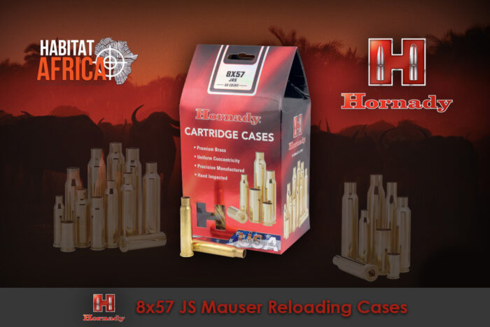 Hornady 8x57 JS Mauser Reloading Brass Cases Habitat Africa