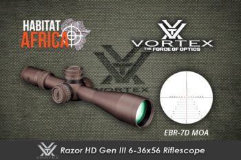 Vortex Razor HD Gen III 6-36×56 FFP Riflescope EBR-7D MOA Reticle