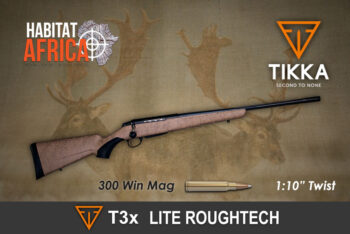 Tikka T3x Lite Roughtech 300 Win Mag 24.3″ Desert/Black Web 1:10″ Twist