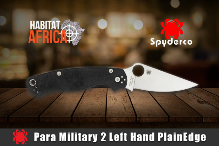 Spyderco-Para-Military-2-Left-Hand-PlainEdge-Black-Habitat-Africa-1