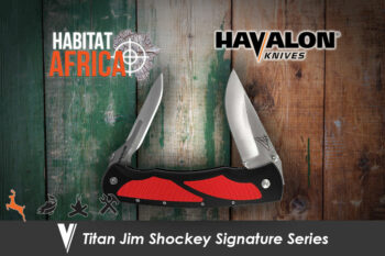 Havalon Knives Titan Jim Shockey Signature Series Knife Red