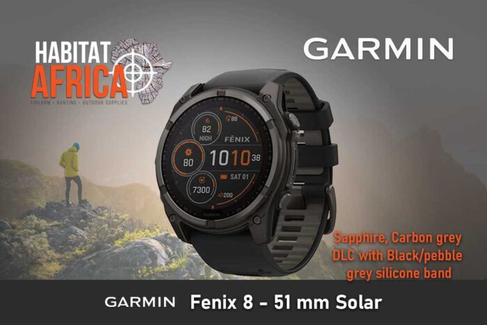 Garmin-Fenix-8-Solar-Sapphire-Carbon-grey-DLC-titanium-with-Black-pebble-grey-silicone-band-Habitat-Africa