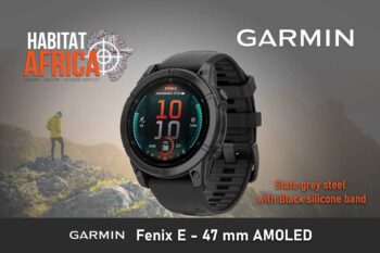 Garmin Fenix E 47mm Slate grey with Black silicone band