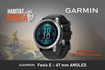 Garmin Fenix E 47mm Stainless steel with Black silicone band