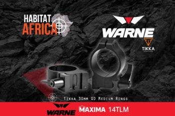 Warne Maxima 14TLM Tikka 30mm QD Medium Rings
