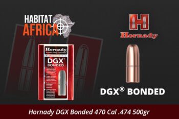 Hornady DGX Bonded 470 Cal .474 500gr Bullets 50pts