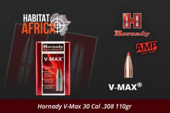 Hornady V-Max 30 Cal .308 110gr Bullets 100pts