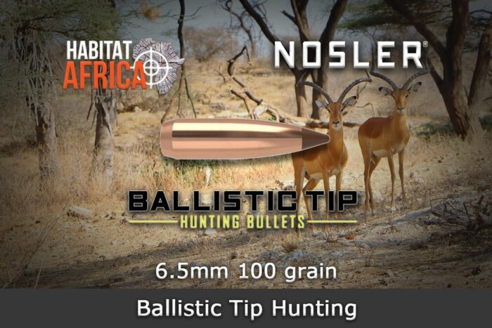Nosler-Ballistic-Tip-Hunting-6.5mm-.264-100gr-Bullet-Habitat-Africa