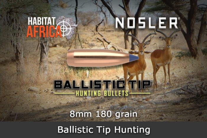 Nosler-Ballistic-Tip-Hunting-8mm-.323-180gr-Bullet-Habitat-Africa