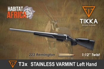 Tikka T3x 223 Remington Stainless Varmint Left Hand 1:12″ Twist