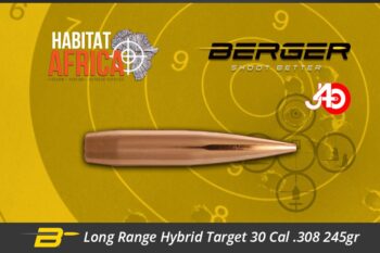 Berger Long Range Hybrid Target 30 Cal .308 245gr Bullets 100pts