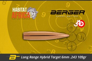 Berger Long Range Hybrid Target 6mm .243 109gr Bullets 100pts