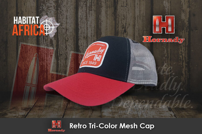 Hornady-Retro-Tri-Color-Mesh-Trucker-Cap-Habitat-Africa