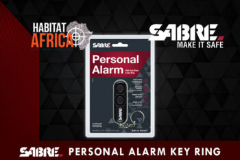 Sabre Personal Alarm with Key Ring Black