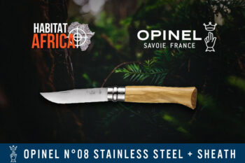 Opinel N°08 Stainless Steel Knife with Sheath