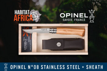 Opinel-N08-Stainless-Steel-Olive-Wood-Knife-with-Sheath-Habitat-Africa-2