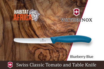 Victorinox Swiss Classic Tomato and Table Knife Blueberry Blue