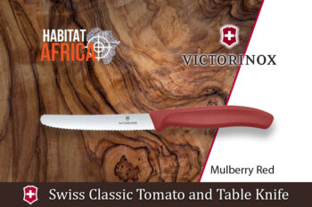Victorinox Swiss Classic Tomato and Table Knife Mulberry Red