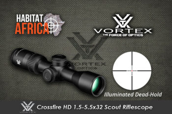 Vortex Crossfire HD 1.5-5.5×32 Scout Riflescope Illuminated Dead-Hold Reticle