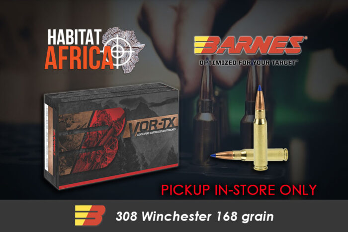 Barnes-VOR-TX-308-Winchester-168-grain-Ammunition-Habitat-Africa