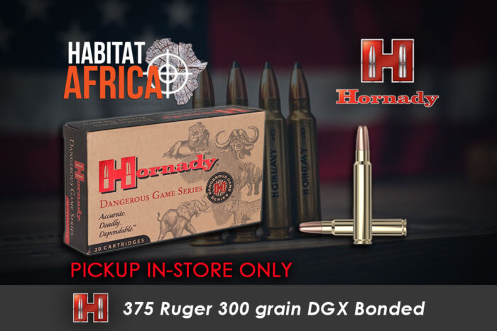 Hornady-375-Ruger-300-grain-DGX-Bonded-Ammunition-Habitat-Africa