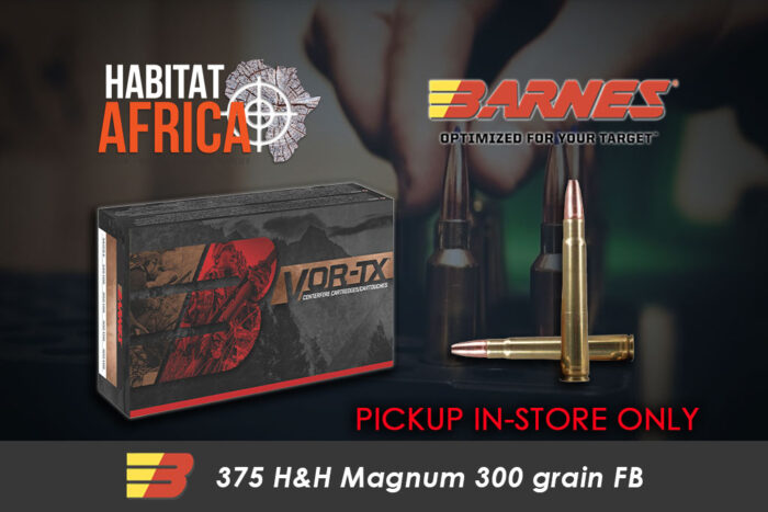 Barnes-VOR-TX-375-H&H-Magnum-300-grain-FB-Ammunition-Habitat-Africa