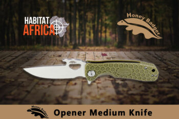 Honey Badger Opener Medium Knife Green
