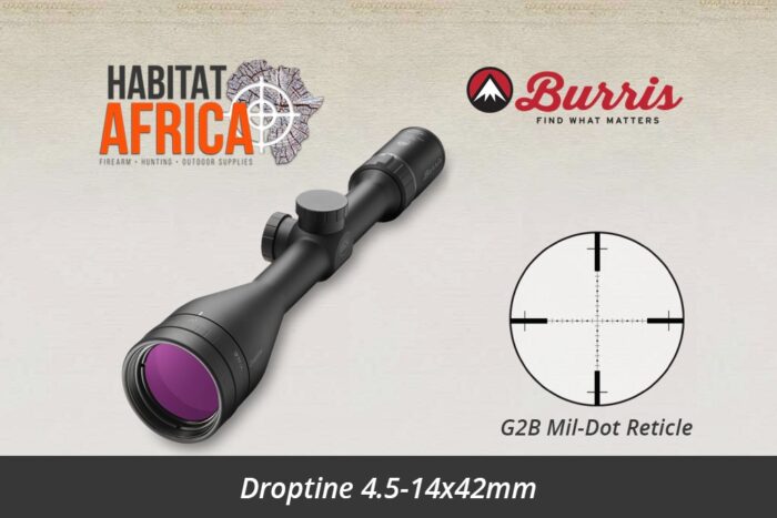 Burris Droptine 4.5-14x42mm Riflescope G2B Mil-Dot Reticle