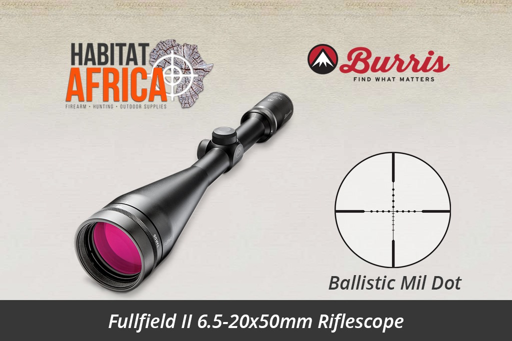 Burris Fullfield II 6.5-20x50mm Ballistic Mil-Dot Reticle