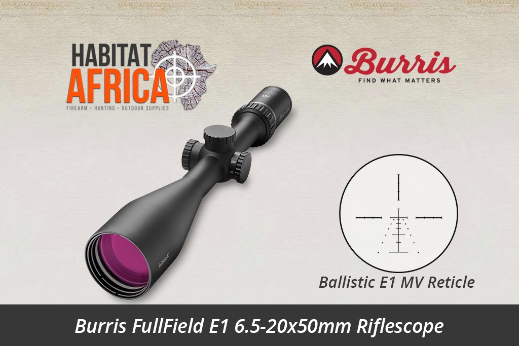 Burris FullField E1 6.5-20x50mm Riflescope Ballistic E1 MV Reticle