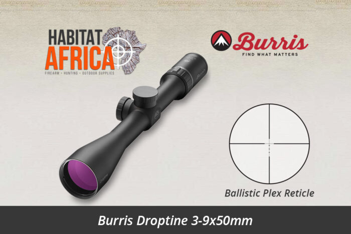 Burris Droptine 3-9x50mm Riflescope with Ballistic Plex Reticle