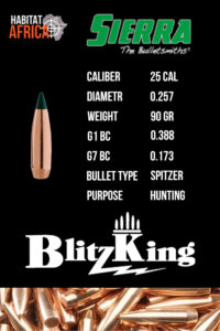 Sierra-BlitzKing-25-Cal-.257-90gr-Bullet-Info