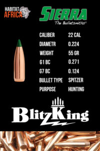 Sierra-BlitzKing-22-Cal-.224-55gr-Bullet-Info