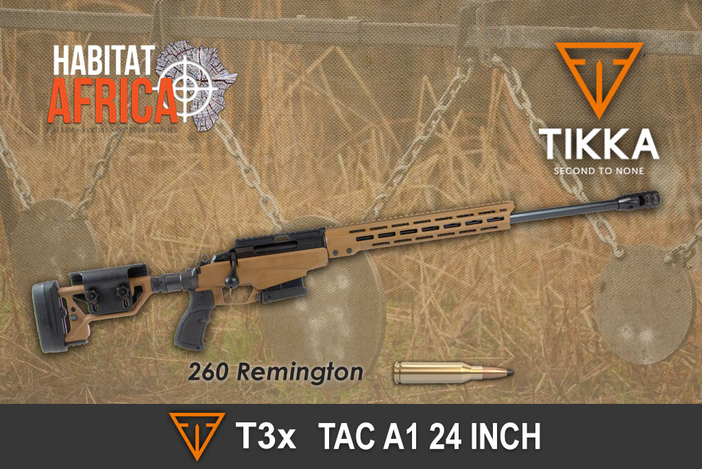 Tikka T3x TAC A1 260 Remington 24 Inch - Habitat Africa