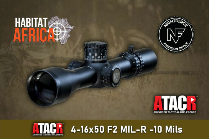 NightForce-ATACR-4-16x50-F2-MIL-R-10-Mils-Riflescope-Habitat-Africa-New