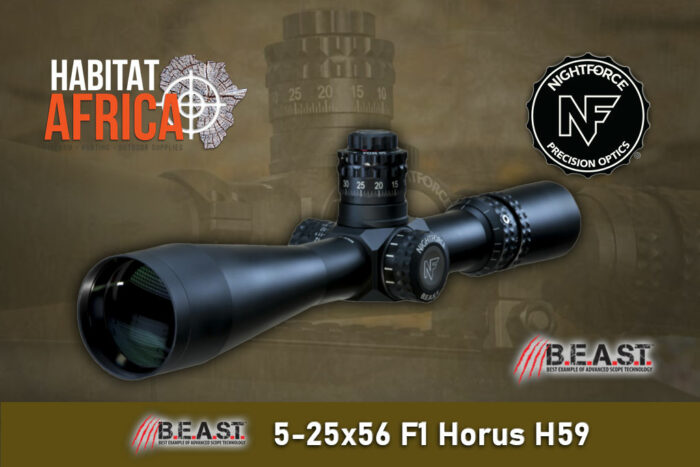 NightForce-BEAST-5-25x56-F1-Horus-H59-Riflescope-Habitat-Africa-New
