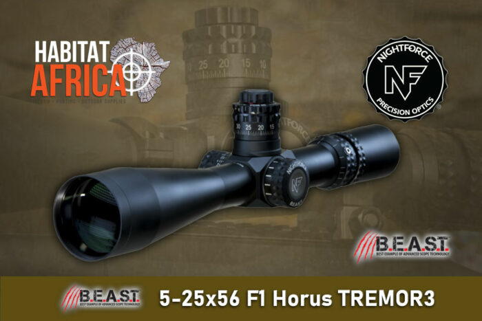 NightForce-BEAST-5-25x56-F1-Horus-TREMOR3-Riflescope-Habitat-Africa-New
