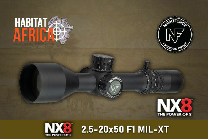 NightForce-NX8-2.5-20x50-F1-MIL-XT-Riflescope-Habitat-Africa-New
