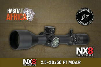 NightForce NX8 2.5-20×50 F1 MOAR Riflescope