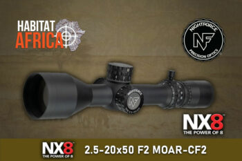 NightForce NX8 2.5-20×50 F2 MOAR-CF2 Riflescope