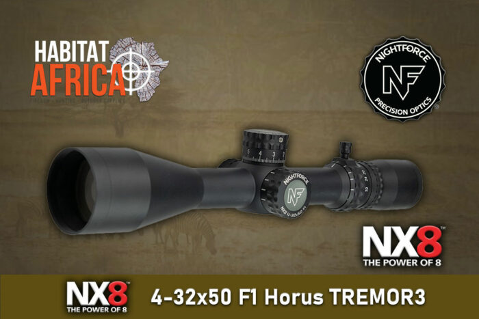 NightForce-NX8-4-32x50-F1-Horus-TREMOR3-Riflescope-Habitat-Africa-New