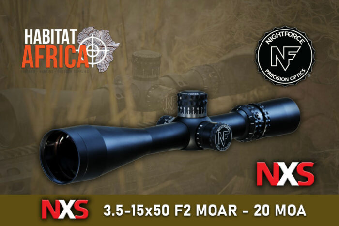 NightForce-NXS-3.5-15x50-F2-MOAR-20-MOA-Riflescope-Habitat-Africa-New
