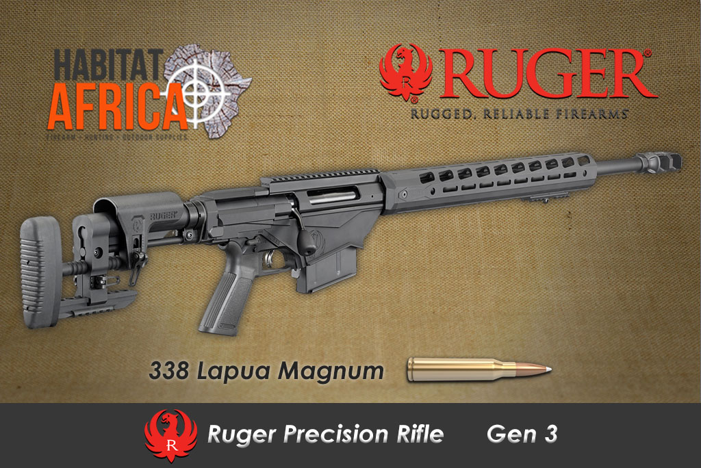 Ruger Precision Rifle 338 LM Butt Stock Habitat Africa