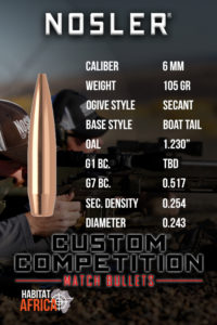 Nosler-Custom-Competition-HPBT-6mm-105-grain-Habitat-Africa-2