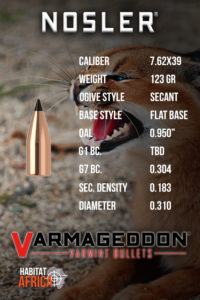 Nosler-Varmageddon-FB-Tipped-7.62x39-123-grain-Habitat-Africa-2