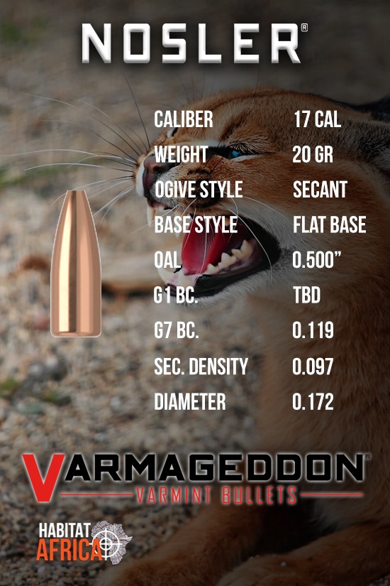 Nosler Varmageddon 30 Cal 110gr FB Tipped Bullets 100pts